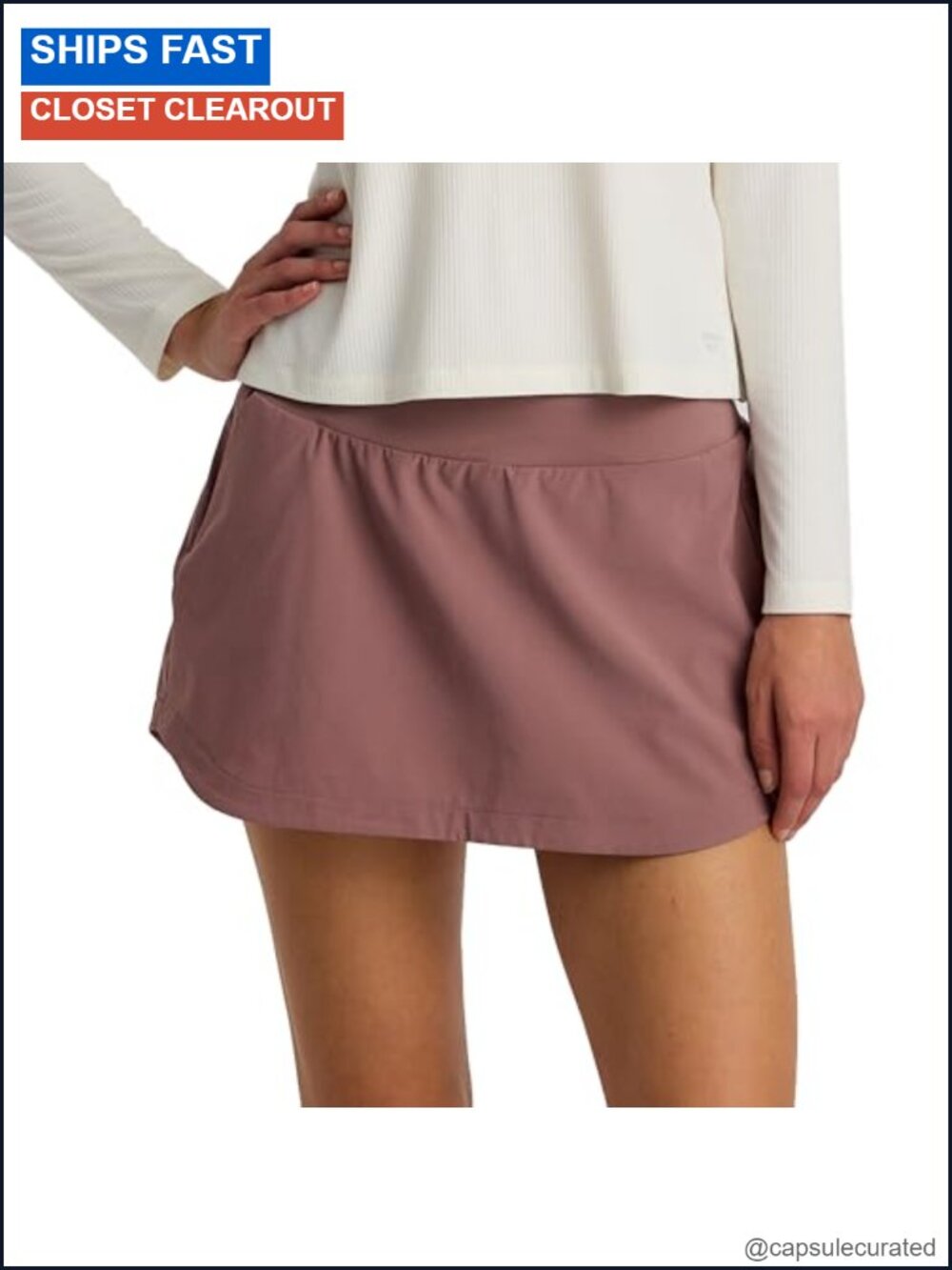 Bamboo Viscose Lined Active Breeze Skort UPF 50+ Golf Tennis